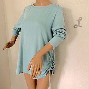 J.Jill Robin's Egg Blue Tunic with Side Drawstring